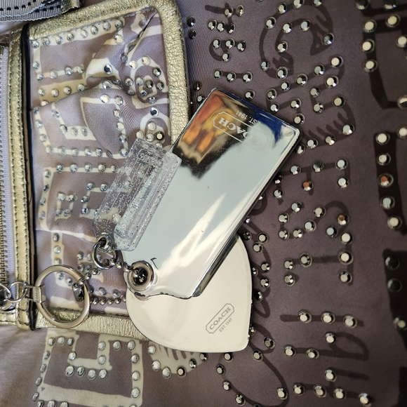 Coach Poppy Ombre Storypatch Spotlight Rhinestone XL Shoulder Bag Tote 15312 - Picture 15 of 15